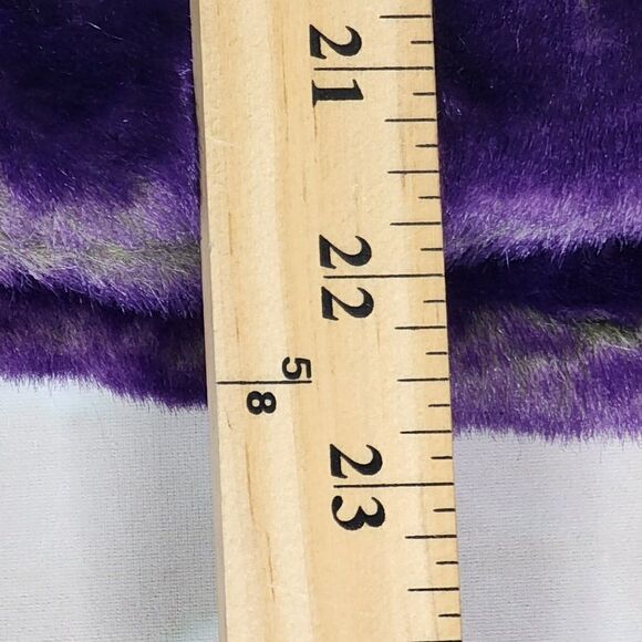 Sin By Morgan Cooper Purple Faux Fur Jacket, Women's Small - Picture 12 of 12